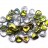 Бусины Rose Petal beads 8мм, отверстие 0,5мм, цвет 00030/28101 Crystal/Vitrail, 734-038, около 10г (около 50шт) - Бусины Rose Petal beads 8мм, отверстие 0,5мм, цвет 00030/28101 Crystal/Vitrail, 734-038, около 10г (около 50шт)