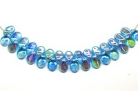 Бусины Pip beads 5х7мм, цвет 60020/28701 голубой прозрачный АВ, 701-048, 20шт