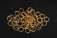 Кольца соединительные 6х0,7мм, двойные, цвет золото, железо, 13-014, 10г (около 110шт)